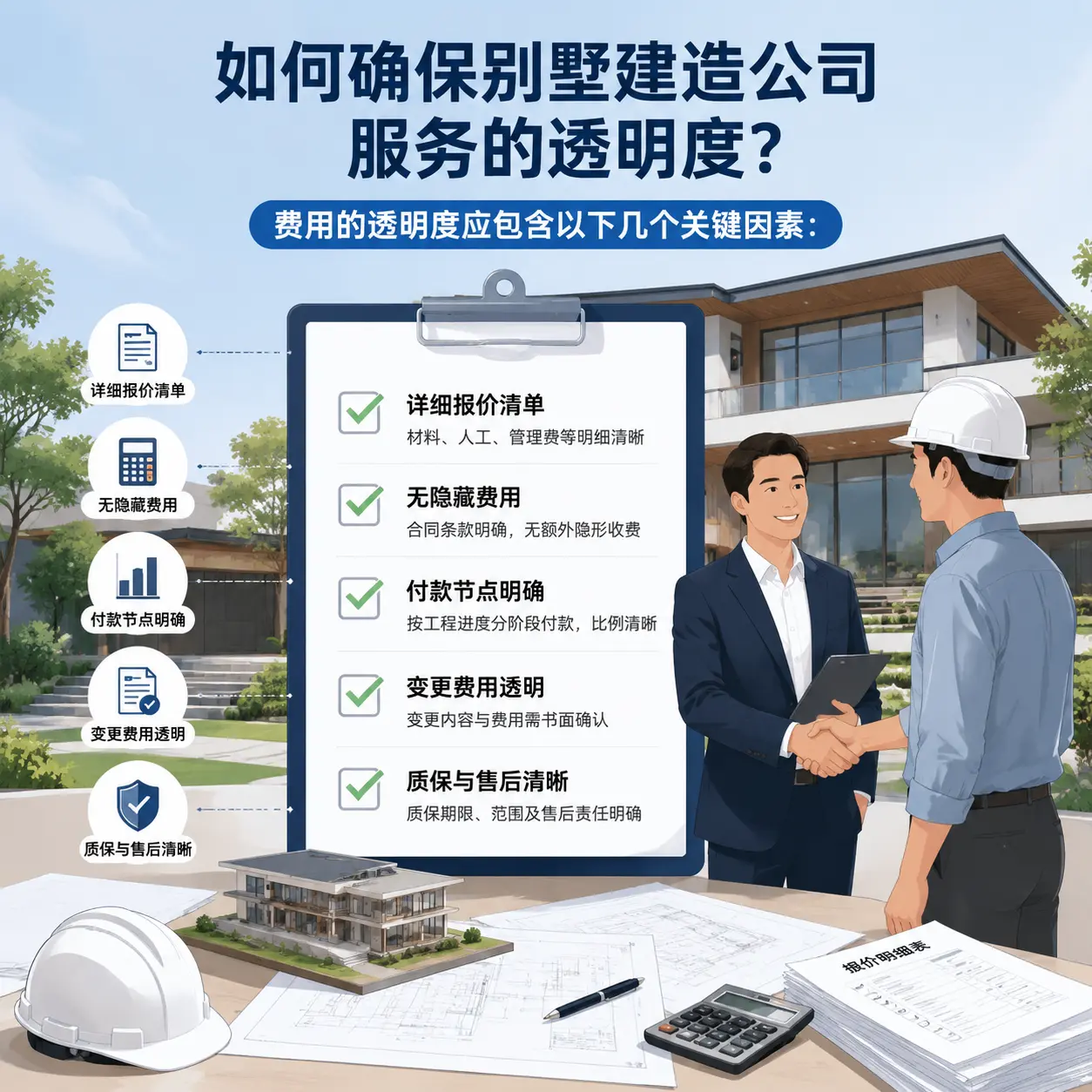 在 望谟 如何确保别墅建造公司服务的透明度？