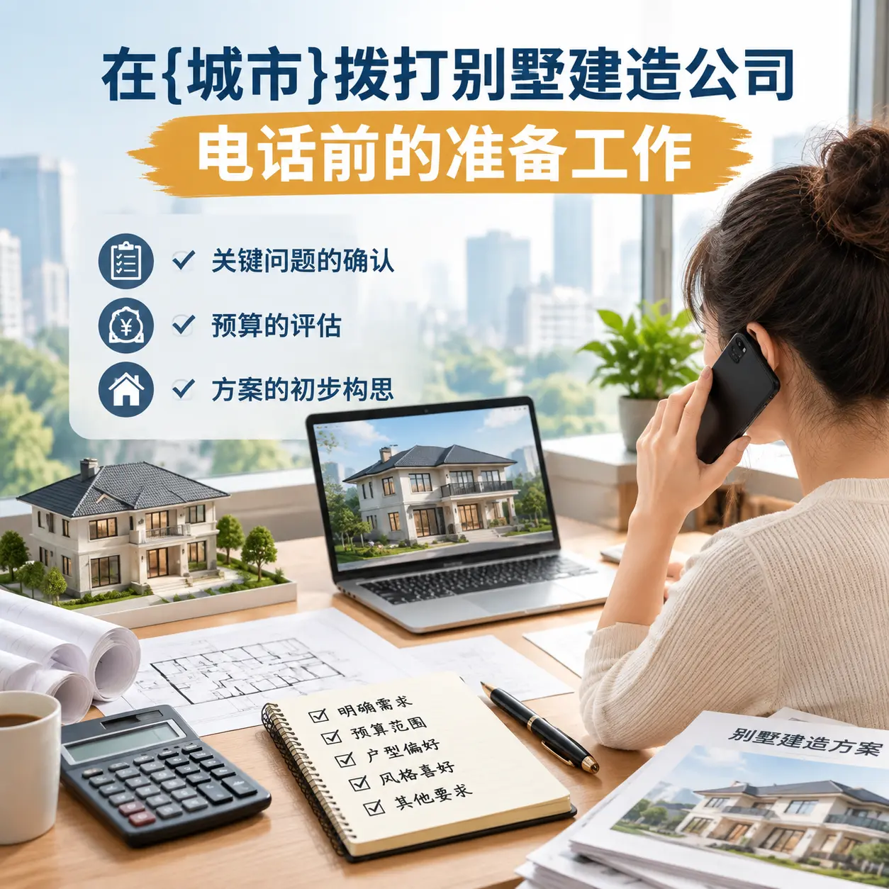 在望谟拨打别墅建造公司电话前的准备工作