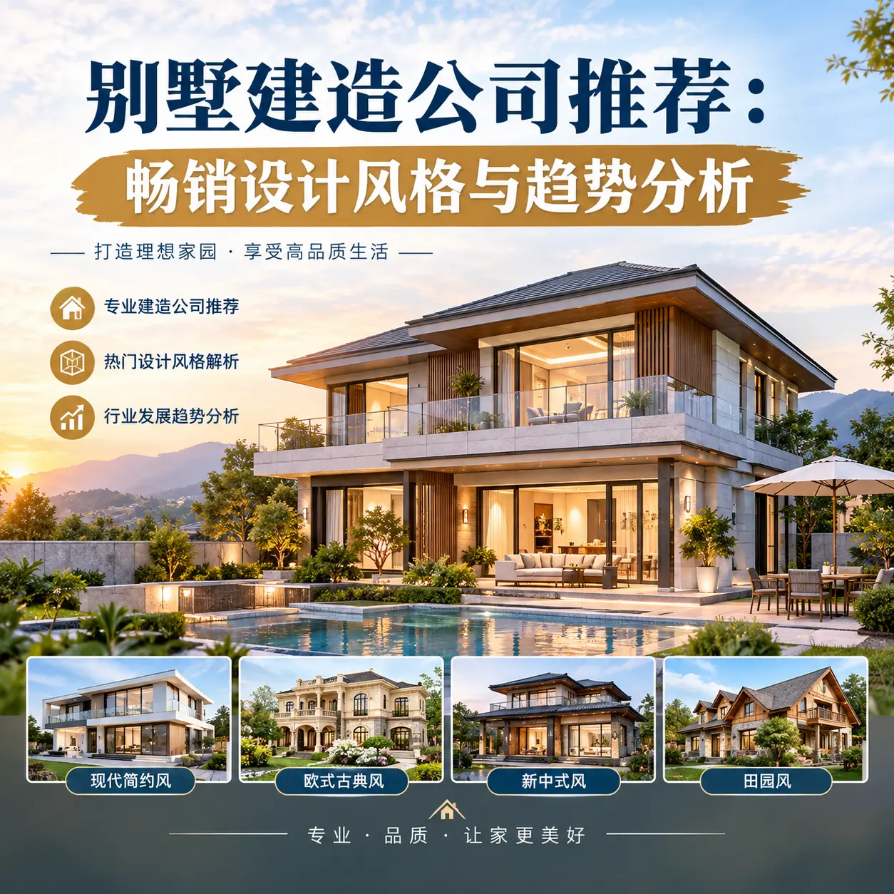 别墅建造公司推荐: 望谟 畅销设计风格与趋势分析