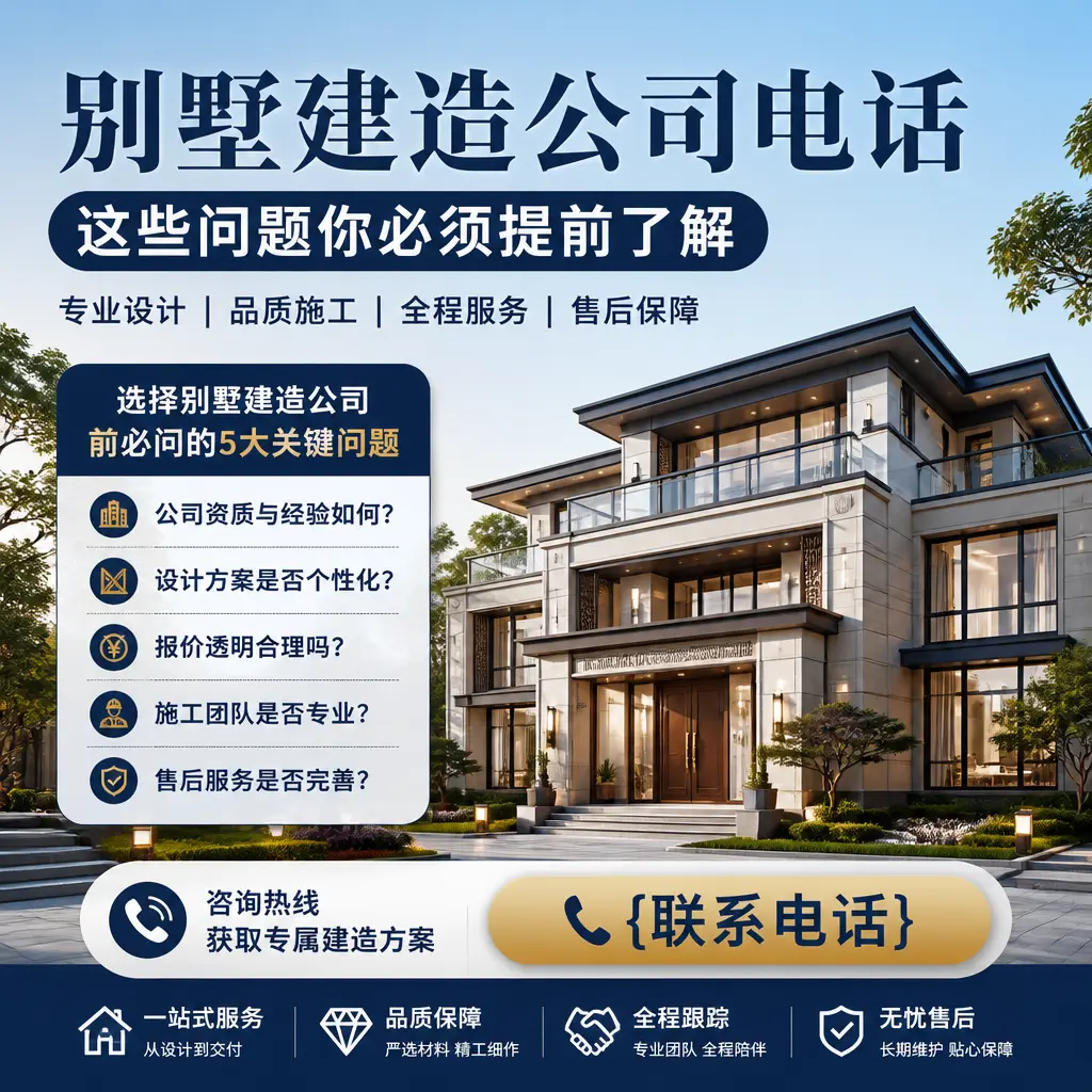望谟别墅建造公司电话,这些问题你必须提前了解