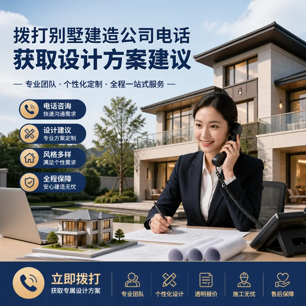 拨打望谟别墅建造公司电话,获取设计方案建议
